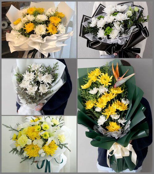 贵州毕节市纳雍县玉龙坝镇坝子村白事花束代送